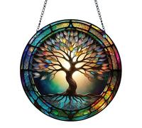 Decor Suncatcherr - Ornamento Della Finestra Farfalla | Arte Appeso In | Catcher Sole Decorativi Per Il Soggiorno Della Camera Da O Display A Parete | Albero Della Vita Colorato E Concetto