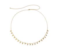 Decor Waist Chain, Beach Waist Chains for Women 3D Heart Belly Chain for Women Waist Belts(Gold)