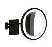 Decor Walther BS 40 Specchio luminoso da parete per trucco LED, nero opaco - allargamento 5 volte , Vendita di giacenze, Merce nuova, Imballaggio originale