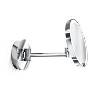 Decor Walther Just Look Plus Specchio luminoso da parete per trucco LED, cromo lucido - Ingrandire 7 volte
