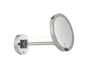 Decor Walther Just Look Specchio luminoso da parete per trucco LED, cromo lucido - Ingrandire 5 volte