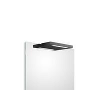 Decor Walther Slim Lampada da specchio ad incastro LED, nero opaco - 24 cm