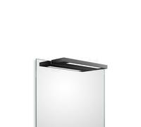 Decor Walther Slim Lampada da specchio ad incastro LED, nero opaco - 34 cm