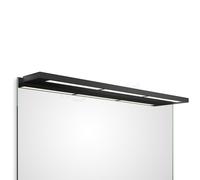 Decor Walther Slim Lampada da specchio ad incastro LED, nero opaco - 80 cm