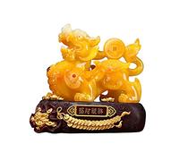 Decor Wealth Porsperity Pi Xiu/Pi Yao Statua per ricchezza e buona Fortuna Decorazioni da Tavolo Ornamenti Miglior Regalo di congratulazioni per l'inaugurazione della casa