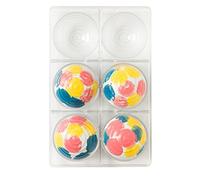 Stampo in policarbonato 6 cioccolatini Sfere moderne Ø 7,5 x h 3,75 cm Decora