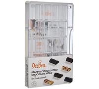 Stampo 20 cioccolatini Cilindro piccolo in policarbonato 3,3 x 1,6 cm Decora