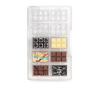 Stampo 10 cioccolatini La Piccola in policarbonato 4,2 x 1,38 cm Decora