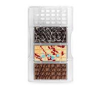Stampo 4 cioccolatini classica in policarbonato 8,5 x 4,2 cm Decora