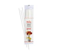 DECORA, 0050373 Stecche in Carta Forno, Adatte alla cottura in Forno, Perfette per Realizzare Cake-Pops, Biscotti e Lecca-Lecca, Confezione da 25, Diametro 3,8 x 304 mm