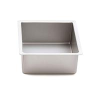 Decora 0062609 Teglia Professionale Quadrata, Alluminio Anodizzato, Argento, 40 x 40 x 10 cm