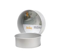 Decora 0062615 - Teglia Professionale Tonda, Alluminio Anodizzato, colore: Argen