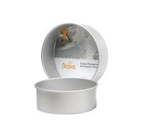 Decora Teglia Professionale Tonda 0062615 Alluminio Anodizzato Argento 35 x 10 cm