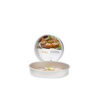 Decora, 0062630 Teglia Professionale Tonda Ø 10 x 5 h cm, In Alluminio Anodizzato, Senza Punti di Saldatura, Design Professionale