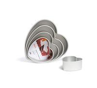 Stampo da forno forma a cuore in alluminio anodizzato h 7,5 cm