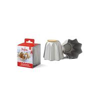 3 Stampi mini Pandoro 70g in alluminio anodizzato Ø7,5 x h 6,5 cm