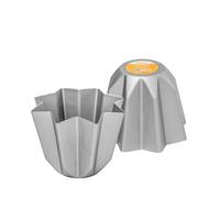 Decora 0062687 Stampo Pandoro in Alluminio Anodizzato 500 G, Argento
