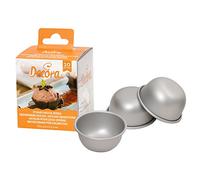 Decora 0062951 Cf 10 Stampi Mezza Sfera In Alluminio Anodizzato Ø 5 X H 2,3 Cm