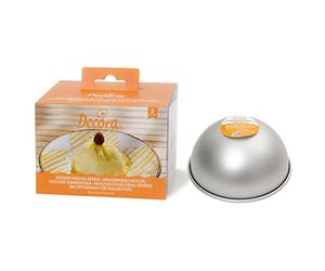 Decora 0062953 Cf 3 Stampi Mezza Sfera In Alluminio Anodizzato Ø 10 X H 5,2 Cm