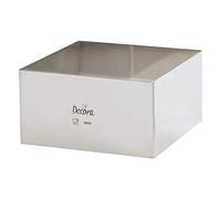 Decora 0063771 Quadrato Inox 28 X 28 X H 6 Cm