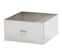 Decora 0063772 Quadrato Inox 30 X 30 X H 6 Cm