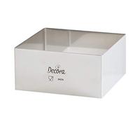 Decora 0063781 Quadrato Inox 22 X 22 X H 4,5 Cm