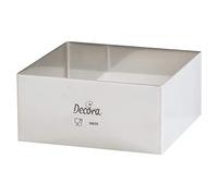 Decora 0063784 Quadrato Inox 28 X 28 X H 4,5 Cm