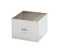 Decora 0063785 Quadrato Inox 15 X 15 X H 6 Cm
