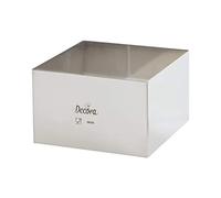 Decora 0063788 Quadrato Inox 22 X 22 X H 6 Cm