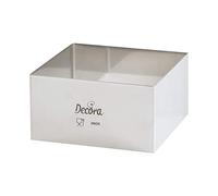 Decora 0063790 Quadrato Inox 15 X 15 X H 4,5 Cm