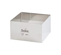 Decora 0063792 Quadrato Inox 9 X 9 X H 4,5 Cm