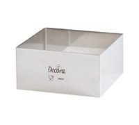 Decora 0063796 Quadrato Inox 20 X 20 X H 4,5 Cm