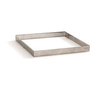Decora 0064043 Forma Microforata Quadrato, 20 x 20 x h2 cm, Acciaio Inox