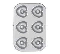 Decora Stampo per 6 ciambelline a cuore Amore – Acciaio antiaderente Ø 6,5 cm