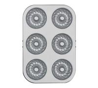 Decora 0070039 Stampo 6 Mini Kugelhopf Ø 7,5 Cm Antiaderente