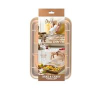 Teglia da forno antiaderente in metallo con coperchio 37 x 24,5 x h 5 cm