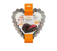 Stampo a cuore basso con bordi ondulati per dolci 24 x 22 h 5 cm