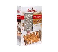 Stampo per plumcake con Babbo Natale e paesaggio natalizio 27x15 h5,8 cm