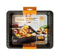 Decora, 0125737 Stampo Antiaderente, Dim. 28,5 X 23 X 7 H cm, Linea Bake&Cook, ideale per preparazioni dolci e salate, resistente fino a 250°C