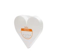 Base cuore in polistirolo bianco h5 30 cm