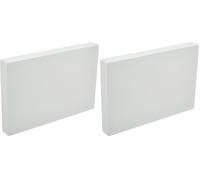 Decora 0173929 Basi rettangolari in polistirolo Ideali per esercitazioni e per Realizzare Torte a Piani dall'aspetto Perfetto, Dim. 30 X 45 X H 5 CM (Confezione da 2)