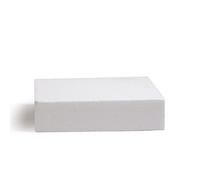 Decora 0174055 Basi quadrate in polistirolo ideali per esercitazioni e per realizzare torte a piani dall'aspetto perfetto, Dim. 15 X 15 X H 7,5 CM