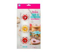 Decora 0255042 Set 6 Tagliapasta Occhio Di Bue Classic, In Plastica, Il Kit Ideale per Creare Decorazioni in Pasta di Zucchero o di Gomma, Made in Italy, Design originale. Confezione da 6 pezzi.