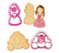Decora 0255052 Set 2 Tagliapasta Principessa In Plastica, Il Kit Ideale per Crea