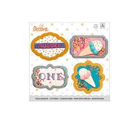 Set 4 Cutters Tagliapasta in plastica mini cornici sagomate