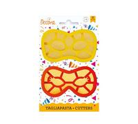 Set 2 Cutters Tagliapasta in plastica maschera di carnevale 2