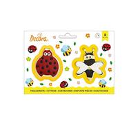 Set 2 Cutters Tagliapasta in plastica coccinella e ape