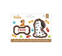 Set 2 Cutters Tagliapasta in plastica animali Cagnolino e Osso