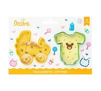 Decora 0255205 Set 2 Tagliapasta Body e Carrozzina, Plastica