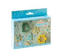 Set 2 Cutters Tagliapasta in plastica Christmas albero e stella con 4 stencil